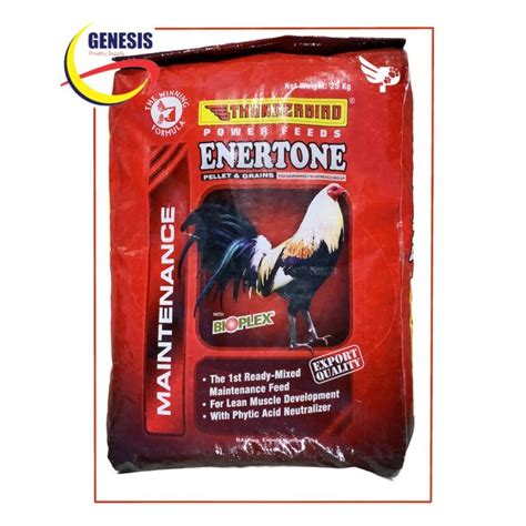 Thunderbird Enertone feeds ( 25 kg sack) .